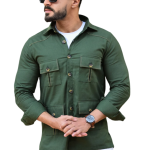 Hunter Green Cotton Twill Hunting Style Shirt - Buy Premium Field Wear | Jaipurio